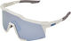 100% Speedcraft Hiper Sportbrille - matte white/hiper blue multilayer mirror