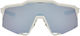 100% Speedcraft Hiper Sportbrille - matte white/hiper blue multilayer mirror