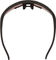 100% Speedcraft Hiper Sportbrille - soft tact black/hiper red multilayer mirror