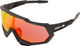 100% Speedtrap Hiper Sportbrille - soft tact black/hiper red multilayer mirror