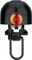 SPURCYCLE BLACK Bell Edelstahl Klingel - black-orange/universal