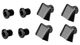 absoluteBLACK Kettenblattschrauben-Abdeckungen für Dura-Ace 9000 - grey/universal
