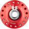 SON 28 12 Disc Center Lock Dynamo Hub - red/32 hole