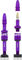 e*thirteen Valve Tubeless Quick Fill - 2 pièces - eggplant/SV 23-31 mm