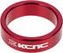 KCNC Entretoise pour Headset 1 1/8" - rouge/10 mm